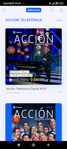 Android application Acción Telefónica screenshort