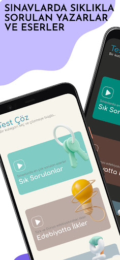 Android application Yazar Eser : YKS, AYT Edebiyat screenshort