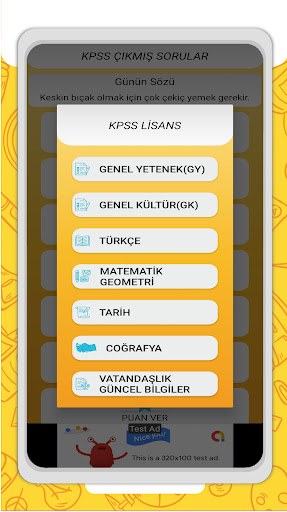 KPSS Çıkmış Sorular Screen 3