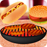 bbq grill cooking game icon