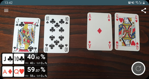 Poker Odds Camera Calculator screenshots 4
