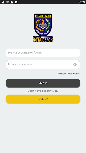 Android application e-Perpus Kota Depok screenshort