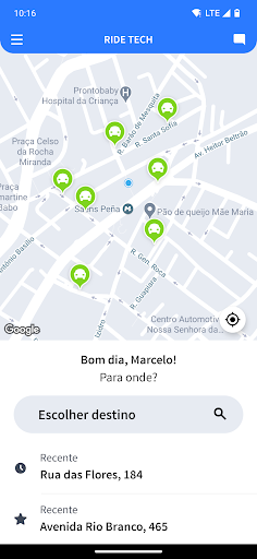 Android application Ride Tech screenshort