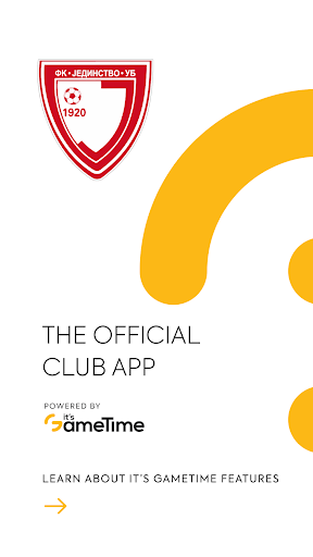 Android application FC Jedinstvo by It's GameTime screenshort