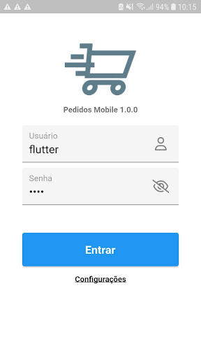 Android application Pedidos Mobile V2 screenshort