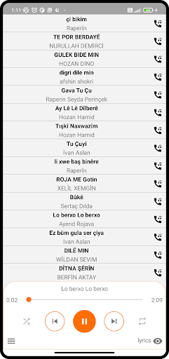 Kurdish ringtones and songs Screen 3