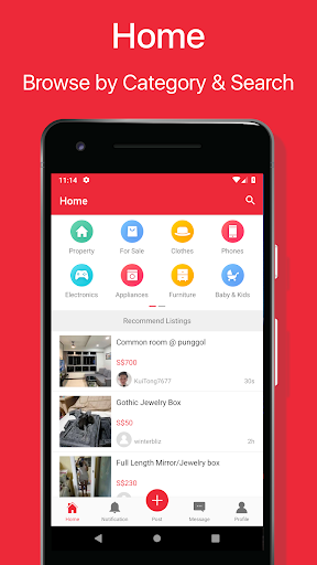 Android application GoListing - Buy & Sell screenshort