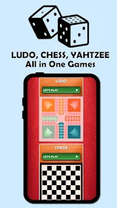 LUDO CHESS YAHTZEE All in One