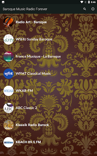 Android application Baroque Music Radio screenshort