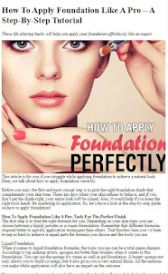 How To Apply Pro Foundation