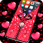 Heart zipper screen lock