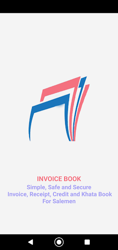Android application Invoice Book Salesman Book screenshort