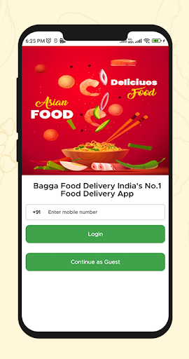Bagga Food Delivery Screen 2
