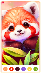 Raccoon&Red Panda Coloring