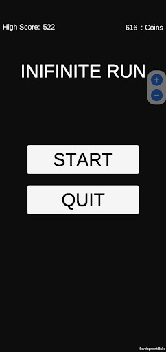 Android application Infinite Run screenshort