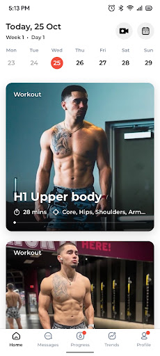 G3Workouts Screen 2