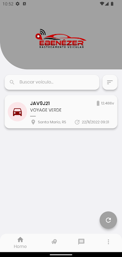 Android application Ebenézer Rastreamento screenshort