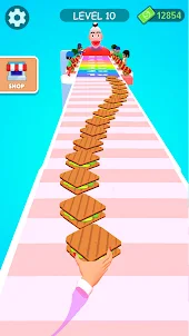 Sandwich Run Race: Stack Games