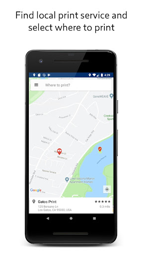 Android application TeamPrinter screenshort