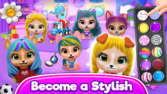 Game screenshot Hairstyle: pet care salon game apk download