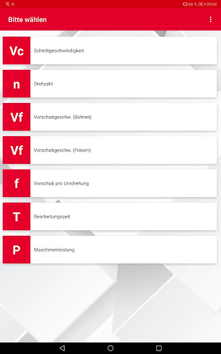Jewema Schnittdatenrechner Screen 3