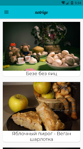 Android application notrigo screenshort