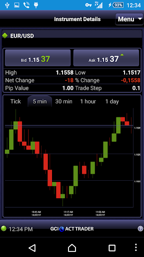 GCI ActTrader Screen 3