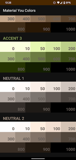 Material You Colors Screen 2