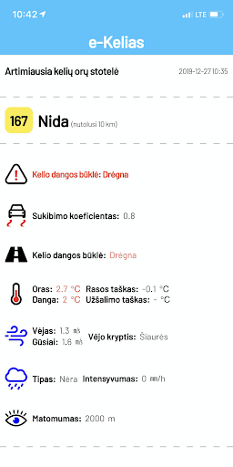 Android application e-Road screenshort