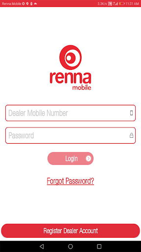 Android application Renna Partner screenshort