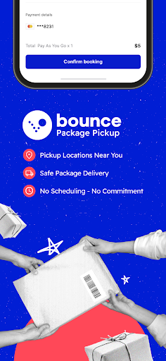 Android application Bounce Package Pickup screenshort