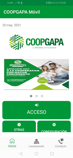 Android application COOPGAPA Móvil screenshort