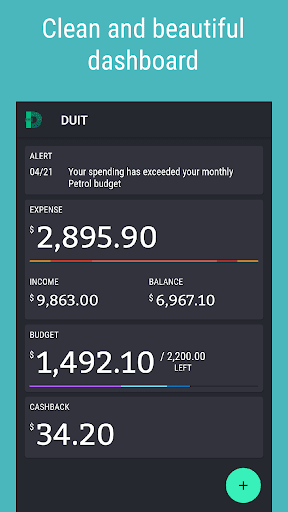 Android application Duit - Money Manager screenshort