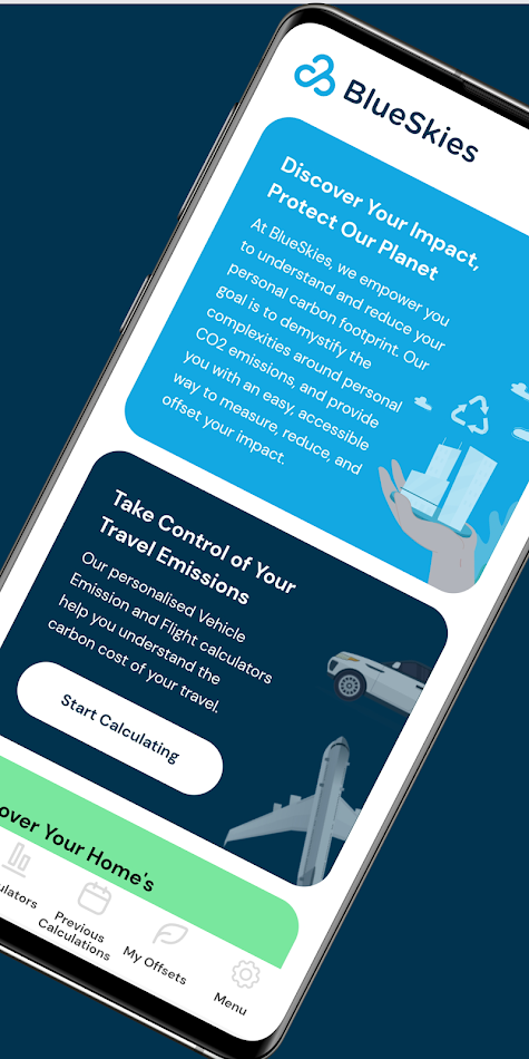 #2. BlueSkies (Android) Ved: Mustard Technologies