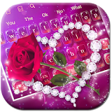 Shine Red Heart Rose Keyboard icon