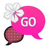 GO SMS - Pink Dot Flower icon