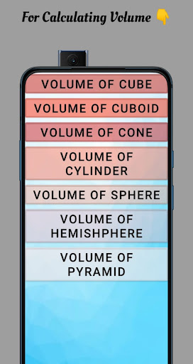 Area & Volume Calculator Screen 3