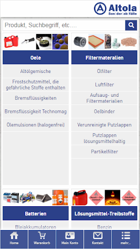 Android application Altola Shop screenshort
