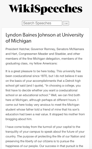 WikiSpeeches