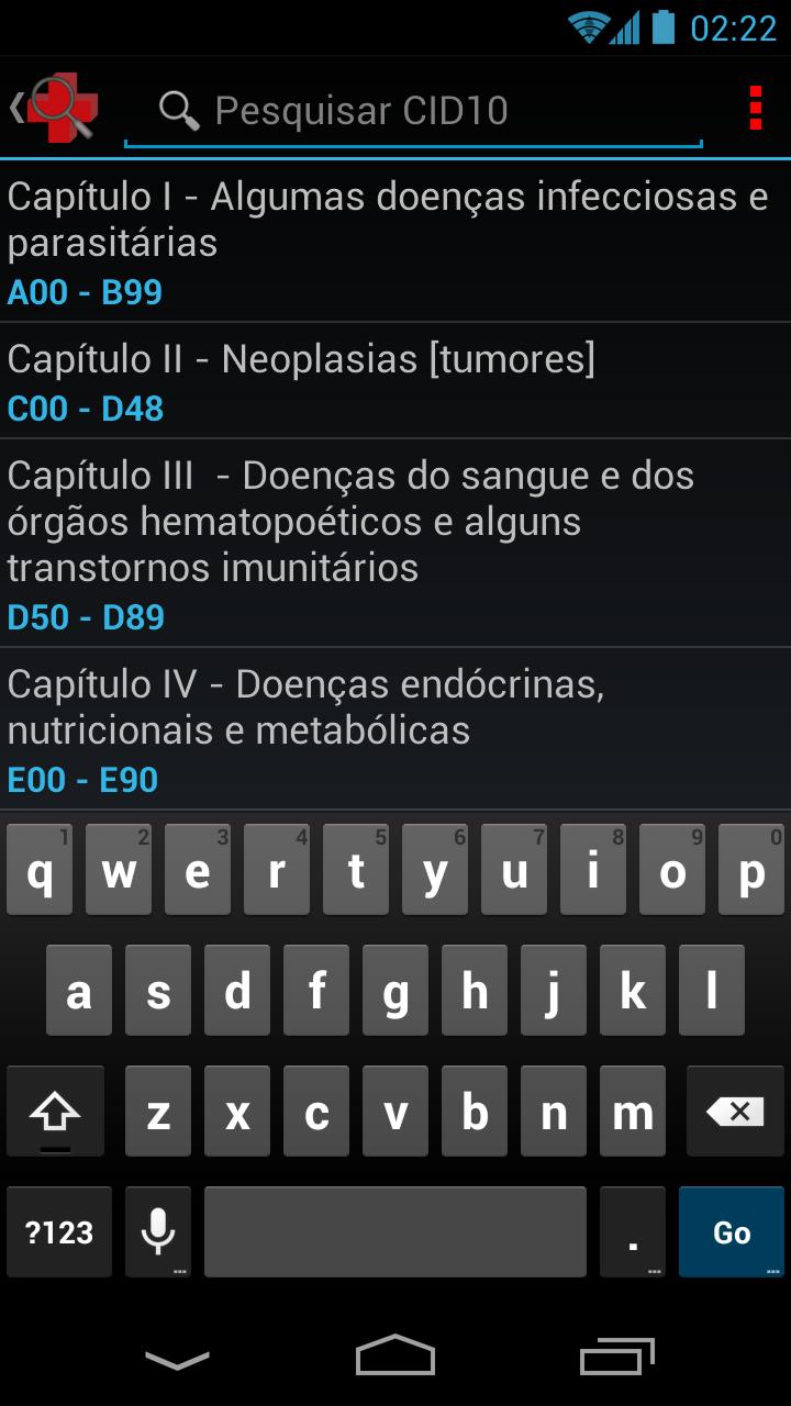 Android application CID10 screenshort