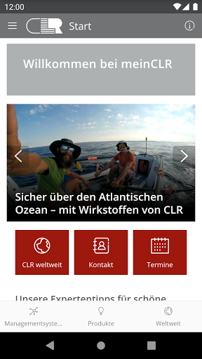 Android application meinCLR screenshort