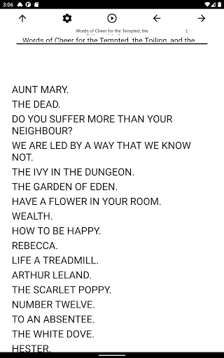 Book, Words of Cheer for the T Screen 3