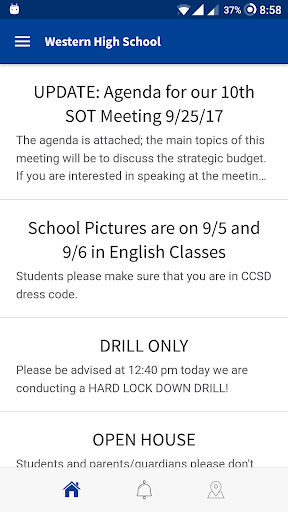 Screenshot of Western High School