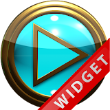Poweramp Widget Lightblue Gold icon