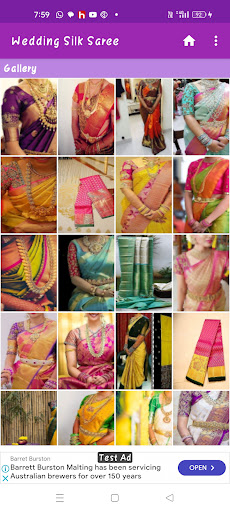 Android application Wedding Silk Saree Gallery screenshort
