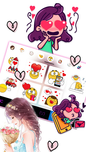 Flower Princess Keyboard Backg Screen 3