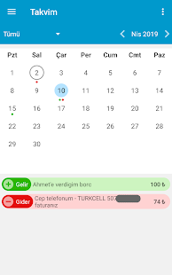 Gelir-Gider Planlayıcı(fatura sorgula/hatırlatma) Screenshot