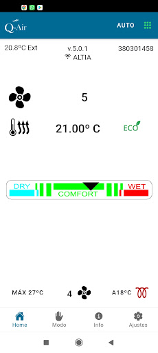 Android application Q-Air Systems screenshort