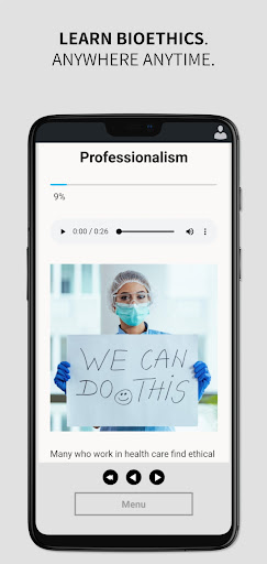 Android application MyBioethics screenshort