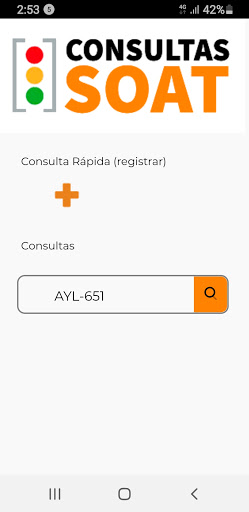 Consulta SOAT y AFOCAT Screen 3